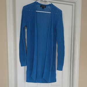 St. John Bright Blue Knit Cardigan